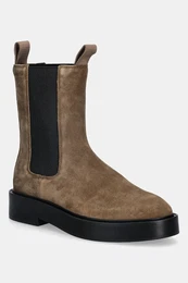 Semiov kotnkov boty CONVAVE WELT CHESEA SUEDE