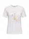 ONLY Tričko 'ONLKITA' žlutá / šedá / šeříková / offwhite ONLY Tričko 'ONLKITA' žlutá / šedá / šeříková / offwhite