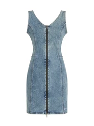 Obleka moder denim