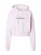 Calvin Klein Jeans Mikina 'CK LOGO CROPPED HOODIE'  starorůžová / černá