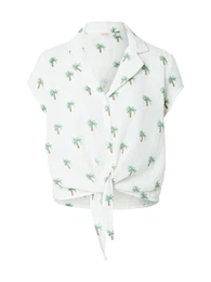 Bluza 'ONLThyra' svetlo rjava / zelena / svetlo zelena / bela