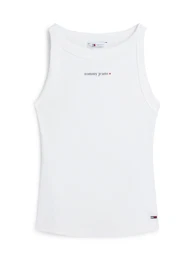 Top 'Logo Slim Tank' mornarska / bela