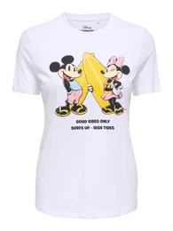 Majica 'ONLMICKEY MINNIE' rumena / roza / črna / bela