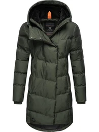 Zimní kabát 'Pavla' tmavě zelená
