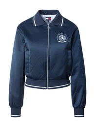 Prehodna jakna 'Back Logo Patch Varsity' temno modra / bela