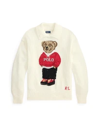 Pulover kremna / svetlo rjava / rdeča / črna