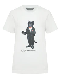 Cat e Lolette Majica 'Dandy Cat' bela