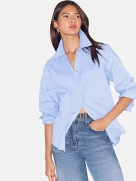 Bluza svetlo modra / bela