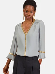 Bluza zlata / siva
