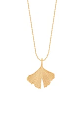 Pozlaena ogrlica Ginko