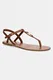 Tommy Hilfiger sandly na plochm podpatku dmsk koen LEATHER THONG SANDAL
