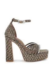 sandly na sloupku Crystal Strap Platform