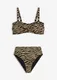 Balkonetov bikiny z lesklho materilu (2dln souprava)