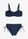 Balkonetov bikiny z lesklho materilu (2dln souprava)