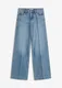 Dny Wide Leg, Mid Waist, Low Stretch, Full Length