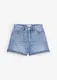 Dnov ortky High Waist, nzk podl stree