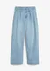 Zkrcen dny s pohodlnm pasem, Wide Leg, High Waist