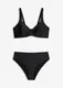 Zmenovac bikiny s vysokmi stahovacmi bikinovmi kalhotkami s lehkm tvarujcm efektem (2dln souprava)