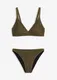 Bikiny s podprsenkovm topem z hkovanho materilu (2dln souprava)