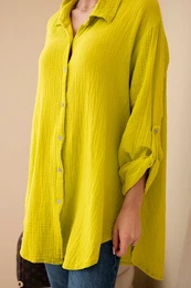 Kesi Woski Cotton muslin shirt kiwi