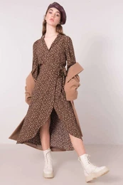 Brown dress with BSL patterns