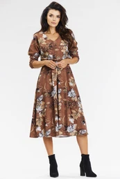 Woman's Dress A666 Brown