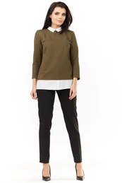 Woman's Blouse A208 Khaki