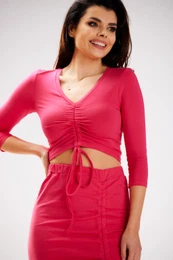 Woman's Blouse M304 Fuchsia