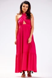 Woman's Dress A583 Fuchsia