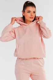 Woman's Hoodie M248 Powder Pink