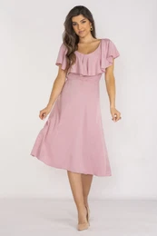 Woman's Dress A659 Dirty Pink