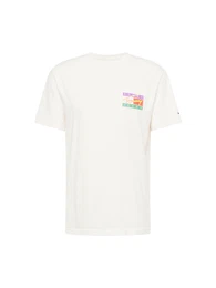 T-Shirt grn / helllila / rot / wei