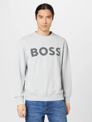 BOSS Sweatshirt WeBasic hellgrau/dunkelgrau