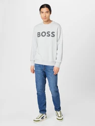 BOSS Sweatshirt WeBasic hellgrau/dunkelgrau