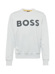 BOSS Sweatshirt WeBasic hellgrau/dunkelgrau