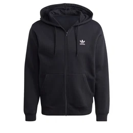 Sweatjacke 'Trefoil Essentials' schwarz / weiß