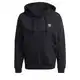 ADIDAS ORIGINALS Sweatjacke 'Trefoil Essentials' schwarz / weiß