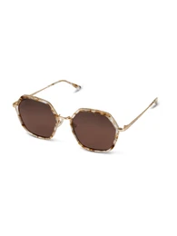 Sonnenbrille 'Amsterdam Edge Toffee Tortoise Brown' braun / gold / transparent