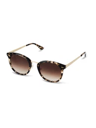 Sonnenbrille 'Prague Crystal Tortoise Brown' beige / braun