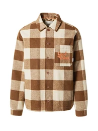bergangsjacke creme / braun / braunmeliert / orange