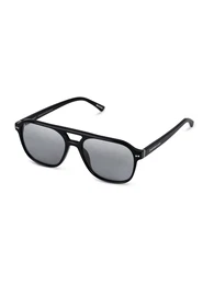 Sonnenbrille 'Zurich Oversize All Black' schwarz / silber