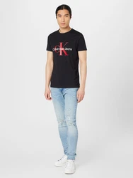 Calvin Klein Jeans T-Shirt rot/schwarz/weiß