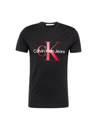 T-Shirt rot / schwarz / wei