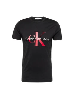 Calvin Klein Jeans T-Shirt rot/schwarz/weiß