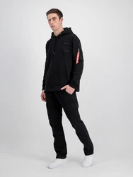 ALPHA INDUSTRIES Sweatshirt rot/schwarz