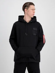 ALPHA INDUSTRIES Sweatshirt rot/schwarz