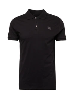 ALPHA INDUSTRIES Shirt Poloshirt schwarz