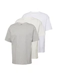 WEEKDAY T-Shirt Grau/Weiß/Khaki/Hellgrau
