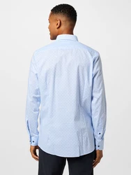 OLYMP Hemd Langarm taubenblau/hellblau/blau