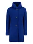 Modré Vlněné Kabáty Zima image